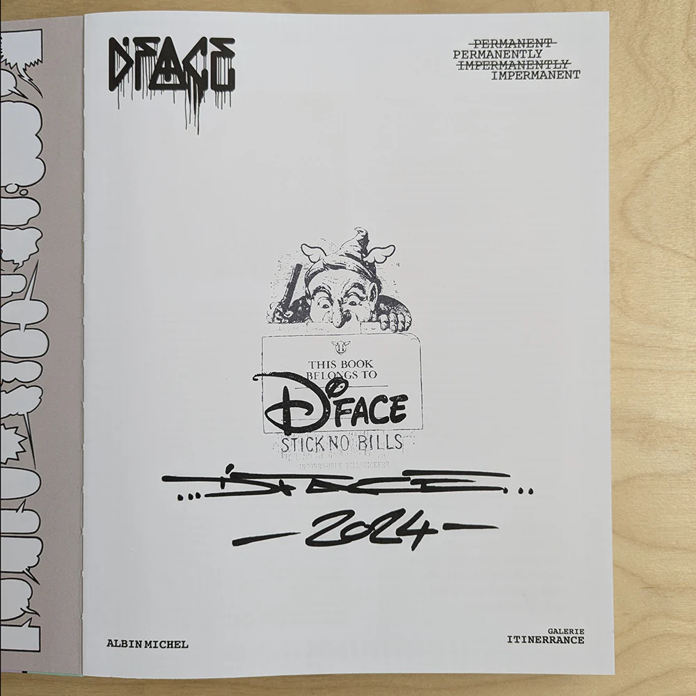 D*FACE - 'Permanently Impermanent' Book - (Signed & Stamped) - Image 4